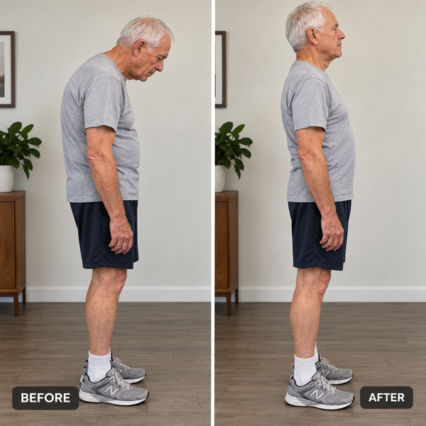 James Parker posture before and after